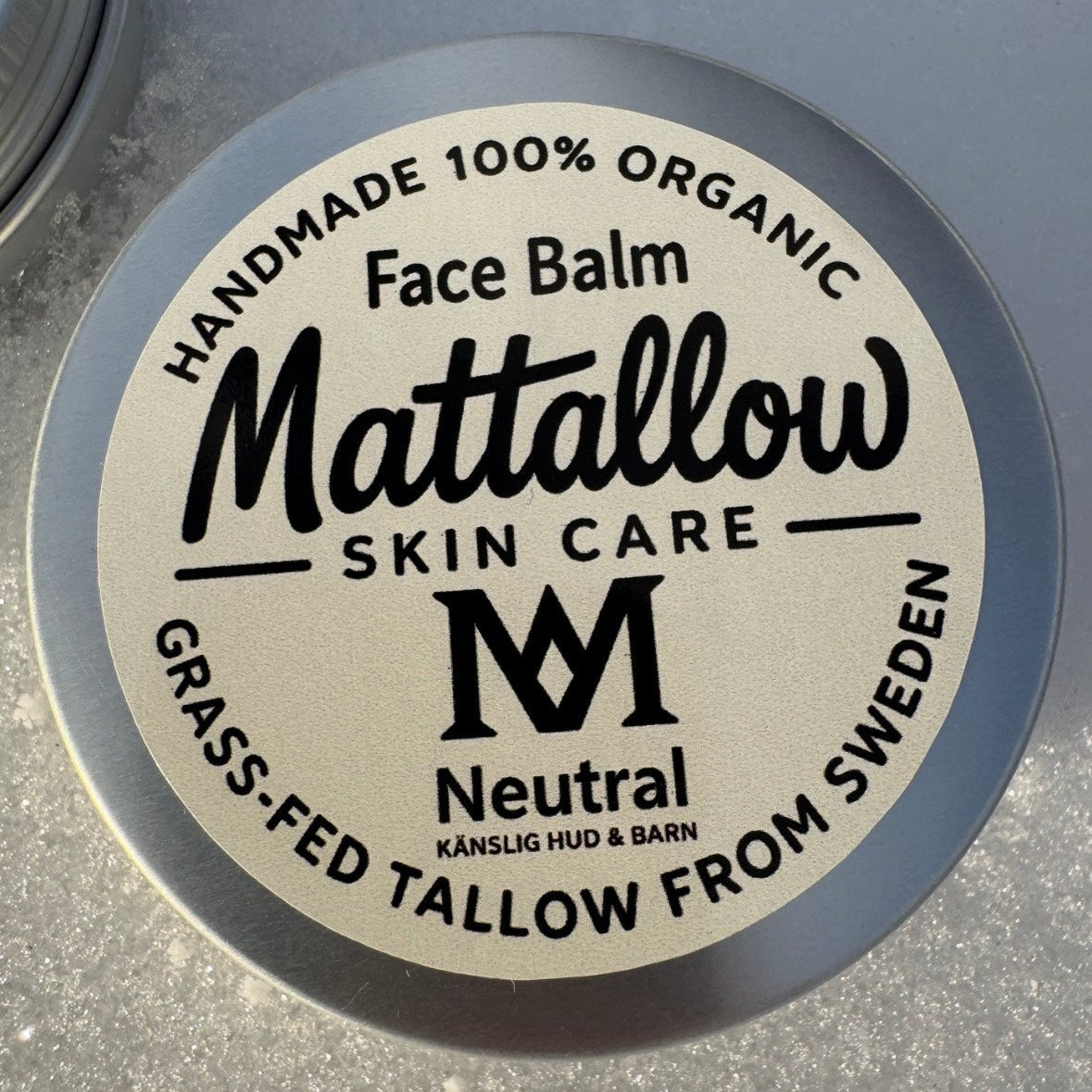 Ekologisk Tallow Ansiktsbalsam Känslig Hud & Barn-Neutral 60ml