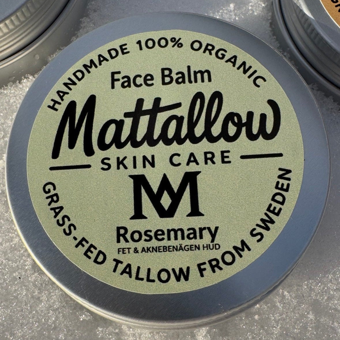 Ekologisk Tallow Ansiktsbalsam Fet & Aknebenägen Hud - Rosmarin 60ml