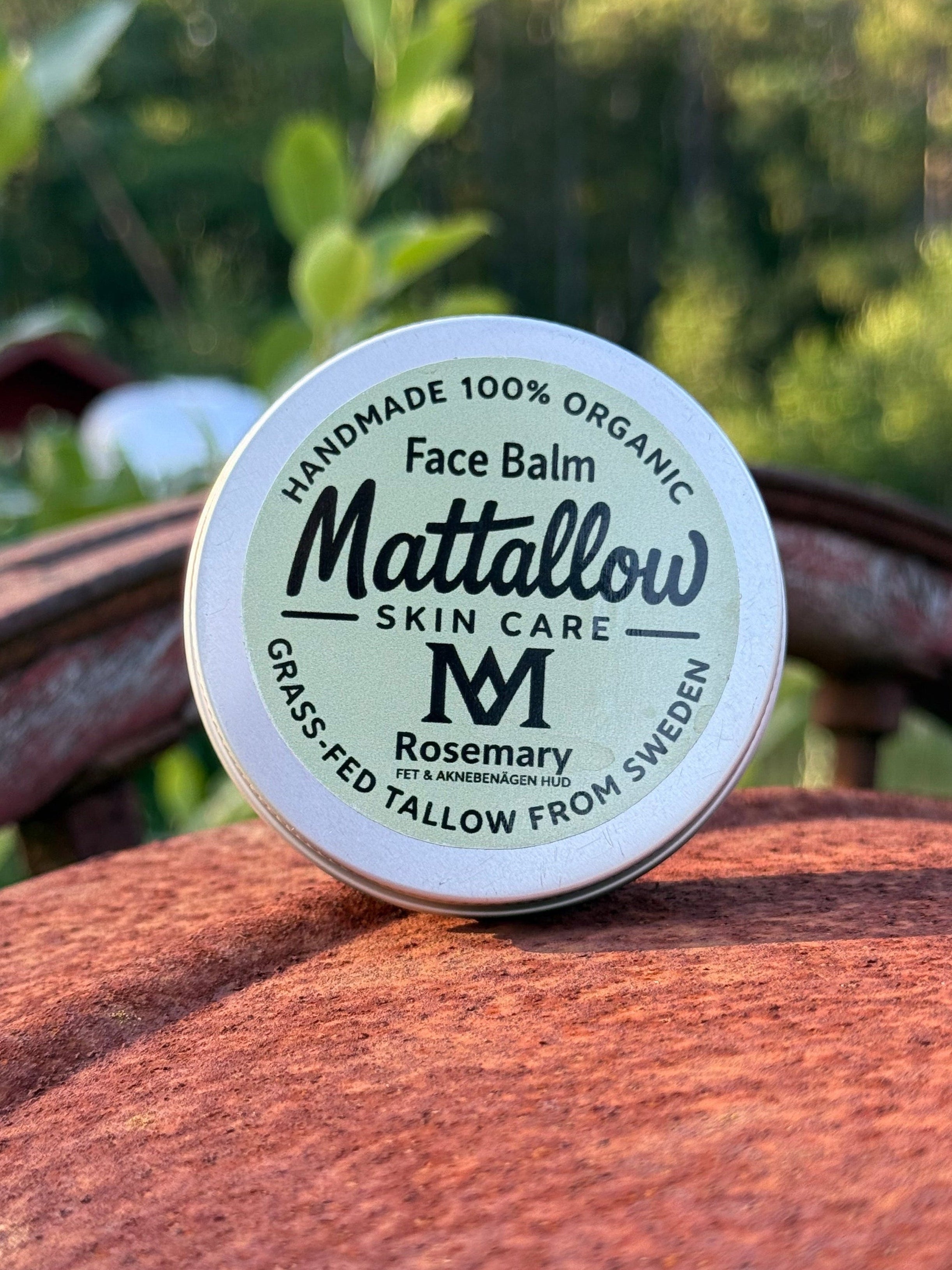 Ekologisk Tallow Ansiktsbalsam Fet & Aknebenägen Hud - Rosmarin 60ml